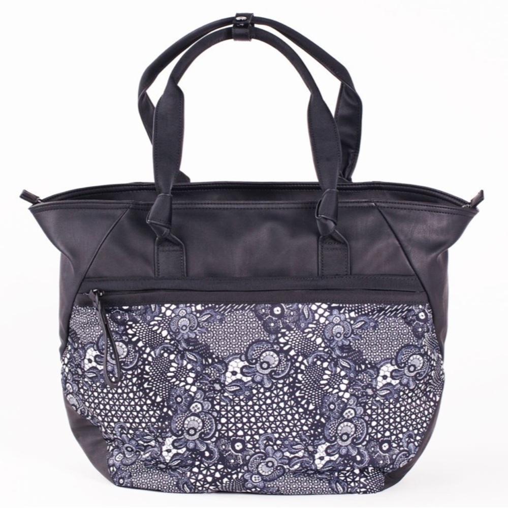 Lululemon Athletica Extra Large 21” Multicolore Tote/Duffle/Gym Bag Navy/Black - Picture 5 of 11